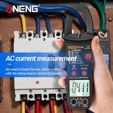 ANENG Siyah Aneng True Rms Dijital Multimetre Pens Metre Dc/ac Gerilim Dedektörü Ac Amp Metre Ohm Kapasite Ncv Süreklilik Test Cihazı ile (Yurt Dışından)