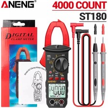 ANENG Kırmızı Aneng ST180 4000 Sayım Dijital Pens Metre Ac Akım Multimetre Ampermetre Gerilim Test Cihazı Araba Amp Hz Kapasite Ncv Ohm Aracı (Yurt Dışından)