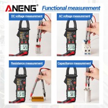 ANENG ST184 Sarı Aneng ST184 Dijital Kelepçe Multimetre Metre 6000 Sayım Profesyonel True Rms Ac/dc Gerilim Akım Test Cihazı Hz Kapasite Ohm (Yurt Dışından)