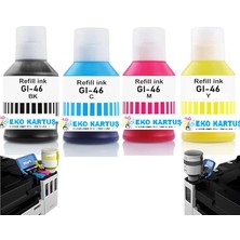 Eko Kartuş  canon Gı-46  Muadil Mürekkep  Set 4 Renk