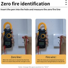 Liyao Siyah 1 Takım Taşınabilir Kelepçe Metre Dijital Multimetre Voltmetre Ohmmetre Direnç Kapasite Ac Dc Akım Gerilim Elektrik Test Cihazı (Yurt Dışından)