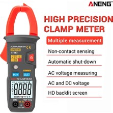 ANENG ST183 Aneng ST183 Dijital Kelepçe Ampermetre Pense Ac Akım 6000 Sayım True Rms Dc/ac Gerilim Test Cihazı Hz Kapasite Ncv Ohm Pens Metre (Yurt Dışından)