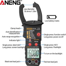 ANENG ST184 Kırmızı Aneng ST184 Dijital Multimetre Pens Metre True Rms 6000 Sayım Profesyonel Ölçüm Test Cihazları Ac/dc Gerilim Ac Akım Ohm (Yurt Dışından)