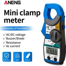 ANENG KT87N Gri Aneng KT87N Mini Dijital Pens Metre Ac/dc Gerilim Ac Akım 600 V True Rms Multimetre Kapasite Elektrik Megger Test Cihazı (Yurt Dışından)