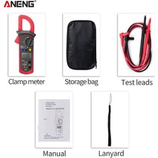 ANENG ST201 Kırmızı Aneng ST201 Dijital Kelepçe Multimetre Direnç Ohm Test Cihazı Ac Dc Kelepçe Ampermetre Transistör Test Cihazları Voltmetre D Kontak Lcr Metre (Yurt Dışından)