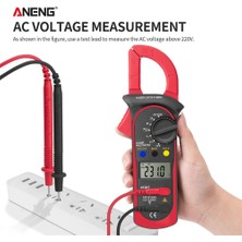 ANENG ST201 Kırmızı Aneng ST201 Dijital Kelepçe Multimetre Direnç Ohm Test Cihazı Ac Dc Kelepçe Ampermetre Transistör Test Cihazları Voltmetre D Kontak Lcr Metre (Yurt Dışından)