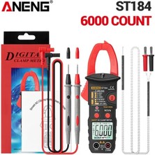 ANENG Kırmızı Aneng ST184 Dijital Multimetre Pens Metre True Rms 6000 Sayım Profesyonel Ölçüm Test Cihazları Ac/dc Gerilim Ac Akım Ohm (Yurt Dışından)