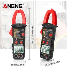 ANENG Siyah Aneng ST184 Dijital Kelepçe Multimetre Metre Profesyonel True Rms 6000 Ac/dc Gerilim Akım Test Cihazı Hz Ohm Kapasite Sayımları (Yurt Dışından)