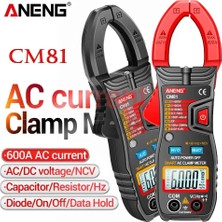 ANENG CM81 Kırmızı Aneng CM80/CM81 Dijital Pens Metre Ac Akım Multimetre Ampermetre Gerilim Test Cihazı Araba Amp Hz Kapasite Ncv Ohm Testi Yeni (Yurt Dışından)