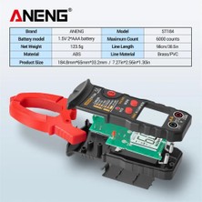 ANENG Sarı Aneng ST184 Dijital Multimetre Pens Metre True Rms 6000 Sayım Profesyonel Ölçüm Test Cihazları Ac/dc Gerilim Ac Akım Ohm (Yurt Dışından)