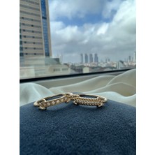 Kairos Jewelry 14 Ayar Altın Twisted Link Yüzük  KRS100-14GRZ