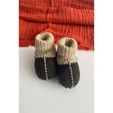 Babywom Çoraplı Organik Süet Bebek Botu