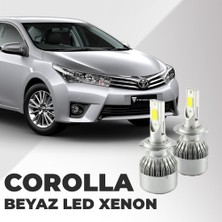 C9 Toyota Corolla 2004-2012 Şimşek Etkili Sis LED Xenon Far Ampulü