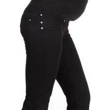 Hamile Siyah Kanvas Kot Pantolon Siyah