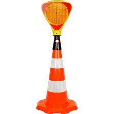 PVC Trafik Konisi 52 cm Çift Reflektifli Trafik Dubası