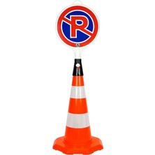 PVC Trafik Konisi 52 cm Çift Reflektifli Trafik Dubası