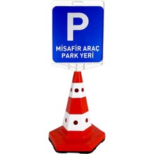 Misafir Araç Park Yeri Çift Taraf Baskı Klasik Kedi Gözlü Ağırlıklı Koni Seti Trafik Dubası