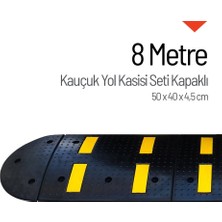 Kauçuk Hız Kesici Set Kapaklı, Yol Kasisi 8 metre