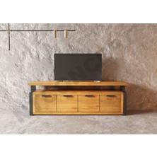 Ntconcept Arona Masif Ahşap Tv Stand - (Genişlik 160CM)