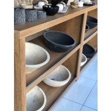 Beta Siyah Doğal Patlatma Taşı Lavabo