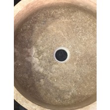 Beta Doğal Traverten Patlatma Lavabo