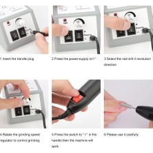 3Danlu 75 Adet Mix Dmoley Elektrikli Pedikür Makinesi Tırnak Matkap Makinesi Elektrikli Manikür Matkaplar Aksesuar Pedikür Seti Tırnak Matkap Uçları Tırnak Araçları (Yurt Dışından)