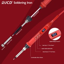 Liyao QH908U Kıt2 80W 110V, Ab Jcd Yeni Elektrikli Havya Seti Anahtarlı Ayarlanabilir Sıcaklık 80W LCD Dijital Multimetre Kaynak Onarım Araçları 908U (Yurt Dışından)