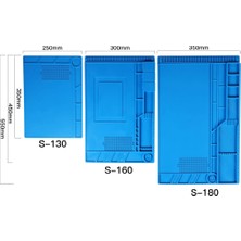 Liyao S-170 (Manyetik) Havya Mat Yalıtım Silikon Manyetik Onarım Çalışma Mat Isıya Dayanıklı Lehimleme Istasyonu Mat Bga ve Tabanca Havya (Yurt Dışından)