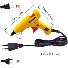 Liyao Mazarine 5 Adet 20 W, Abd Chanseon 20 W Ab/abd Sıcak Tutkal Tabancası ile 20 Adet 7mm Tutkal Çubukları Endüstriyel Mini Tabancalar Termo Elektrikli Isı Sıcaklığı Aracı (Yurt Dışından)