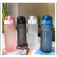 Jingyikeji Yeni Buzlu Plastik Taşınabilir Bardak Öğrenci Açık Su Bardağı Buzlu Mavi 780 ml (Yurt Dışından)