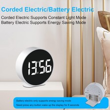 Jingyikeji Dijital Çalar Saat Küçük Masa Saati Çift Alarm Erteleme Kısılabilir Alarm Gün Ayarı 12/24 Saat Haftalık Ekran Kablolu Elektrik/pil ile Çalışan 3,94 Inç Beyaz (Pil ve Adaptör Dahil (Yurt Dışından)