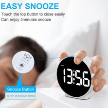 Jingyikeji Dijital Çalar Saat Küçük Masa Saati Çift Alarm Erteleme Kısılabilir Alarm Gün Ayarı 12/24 Saat Haftalık Ekran Kablolu Elektrik/pil ile Çalışan 3,94 Inç Beyaz (Pil ve Adaptör Dahil (Yurt Dışından)