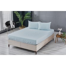 Doqu Home Colourful Fitted Çarşaf Çift Kişilik - Mavi