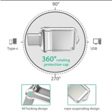 Microdrive 64GB. Type-C ve USB Flash Bellek Çift Girişli Metal Sağlam Orjinal