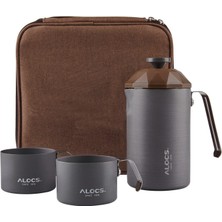 Alocs Paslanmaz Çelik French Press 600 ml