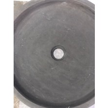 Beta Geniş Siyah Traverten Lavabo