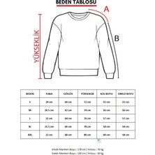 Ps Moda Yumuşak Pamuklu Kumaş Oversize Yuvarlak Yakalı Salaş Sweatshirt Erkek