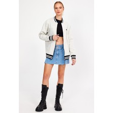Alexander Gardi Astarsız Şardonlu Oversize Kolej Ceket Mont (E23-0019 00)