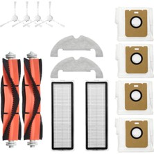 Decisive 14 Adet Bot D10 Artı RLS3D/Z10 PRO/L10 Artı Robotlu Süpürge Aksesuarı Ana Yan Fırça Filtresi Paspas Toz Torbası (Yurt Dışından)