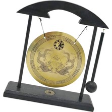 Surjion Gong Süs Rüzgar Çanları Feng Shui Pirinç Gong Masaüstü Çin I (Yurt Dışından)