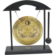 Surjion Gong Süs Rüzgar Çanları Feng Shui Pirinç Gong Masaüstü Çin I (Yurt Dışından)