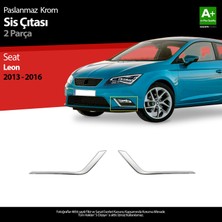 S-Dizayn Seat Leon Krom Sis Farı Çerçevesi 2 Prç. 2013-2016 A+ Kalite