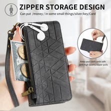 Yihang Boutique Apple iPhone 15 Plus Cüzdan Kılıf Kelebek Kabartmalı Pu Deri Kickstand Kart Yuvaları Flip Folyo Kapak (Yurt Dışından)