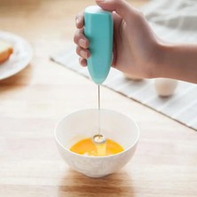 Wangchuang Yeşil Mini Elektrikli Süt Köpürtücü Blender Kablosuz Kahve Çırpma Mikser El Yumurta Çırpıcı Cappuccino Frother Mikser Mutfak Çırpma Araçları (Yurt Dışından)