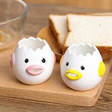 Wangchuang Pembe Sevimli Yumurta Akı ve Sarısı Ayırıcı Küçük Tavuk Seramik Beyaz Ayırıcı Pişirme Sıvısı Ayırma Mutfak Kullanışlı Araçlar 2021 Yeni (Yurt Dışından)
