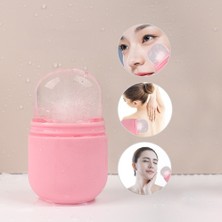 3Danlu Mavi Pembe Silikon Göz Yüz Buz Masajı Rulo (Yurt Dışından)