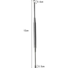 3Danlu 1 Adet Çift Uçlu Paslanmaz Çelik Spiral Kulak Temizleme Çubuğu Kaşık Kulak Kiri Temizleme Temizleyici Kulak Aracı Çok Fonksiyonlu Taşınabilir (Yurt Dışından)