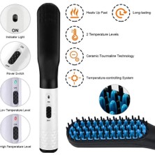 3Danlu Tip 2 Us Escova Alisadora Erkekler Sakal Düzleştirici Saç Düzleştirici Fırçası Elektrikli Hızlı Isıtma Düzleştirici Tarak Saç Şekillendirici Araçları (Yurt Dışından)