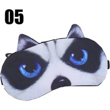 3Danlu 05 1 Adet Sevimli Kedi Köpek Uyku Maskesi Siperliği Kapak Göz Maskesi Doğal Uyku Yumuşak Körü Körüne Eyepatch Uyku Siperliği Göz Kapağı Kadın Erkek (Yurt Dışından)