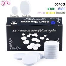 3Danlu G400 50 Adet 25MM Tırnak Parlatıcı Disk Ayak Pedikür Diski Kendinden Yapışkanlı Değiştirilebilir Zımpara Pedikür Pedleri Tırnak Ayak Bakımı Araçları Için Parlatma Dosyaları (Yurt Dışından)